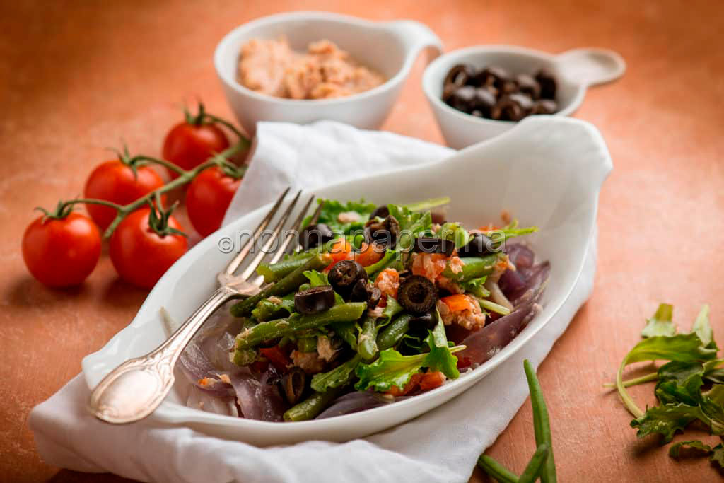 Insalata Di Tonno Con Cipolla Lessata E Fagiolini | Nonnapaperina